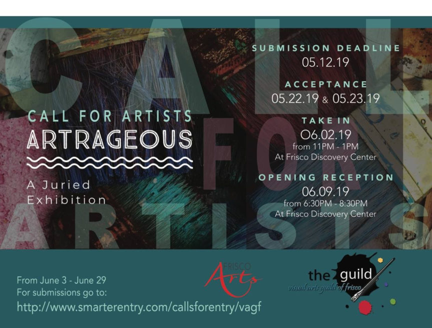 VAGF’s Artrageous 2019 – Call for Artists