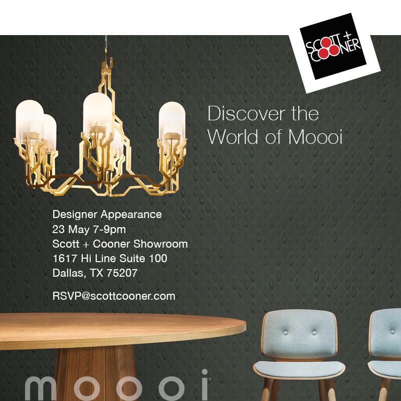 Scott + Cooner: Discover the World of Moooi May 23