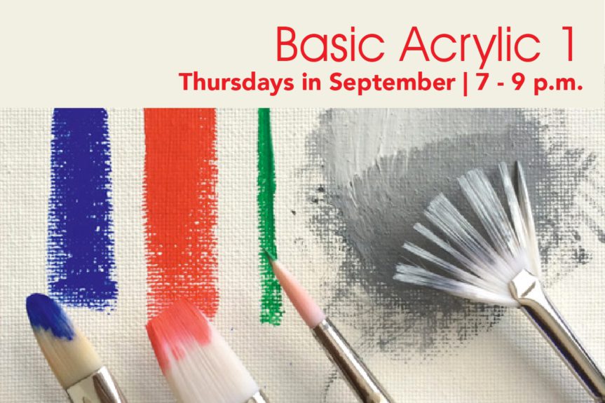 Acrylic 1: Basic classes in September FILLED