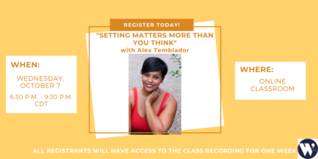 “Setting Matters More Than You Think” ONLINE with Alex Temblador