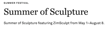 Summer of Sculpture: ZimSculpt at the Dallas Arboretum