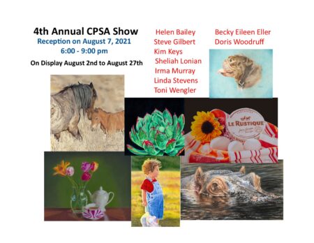 CPSA Chapter 224 4th Annual Colored Pencil Show Reception Aug. 7