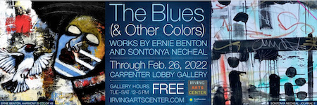 Exhibition at the Irving Arts Center: The Blues (and Other Colors) – Meet the Artist Jan. 22