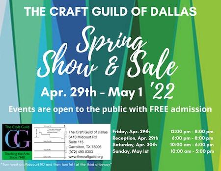 Craft Guild of Dallas Contemporary Crafts & Fine Art Show & Sale April 29 – May 1