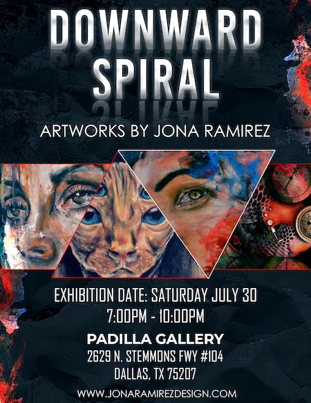 Jona Ramirez: Downward Spiral opens July 30th at Padilla Gallery