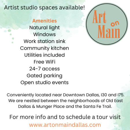 Artist Studio Spaces available