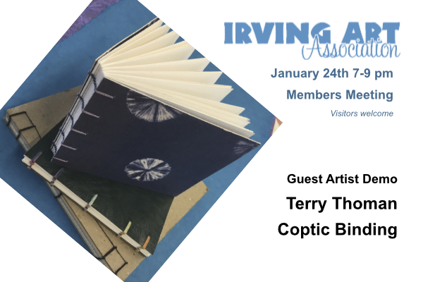 Feb. 28th Irving Art Association Members Meeting – Guest Artist Terri Thoman