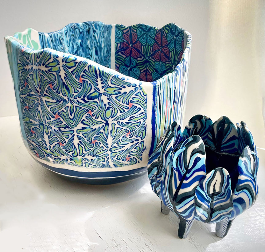 Presentation by Artist Mindy Faubion: Porcelain Clay – Handbuilding, Mixing Stains and Creating Pattern